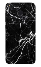 Black Marble Pattern Redmi 4 Hard Case Back Cover by Casekaro