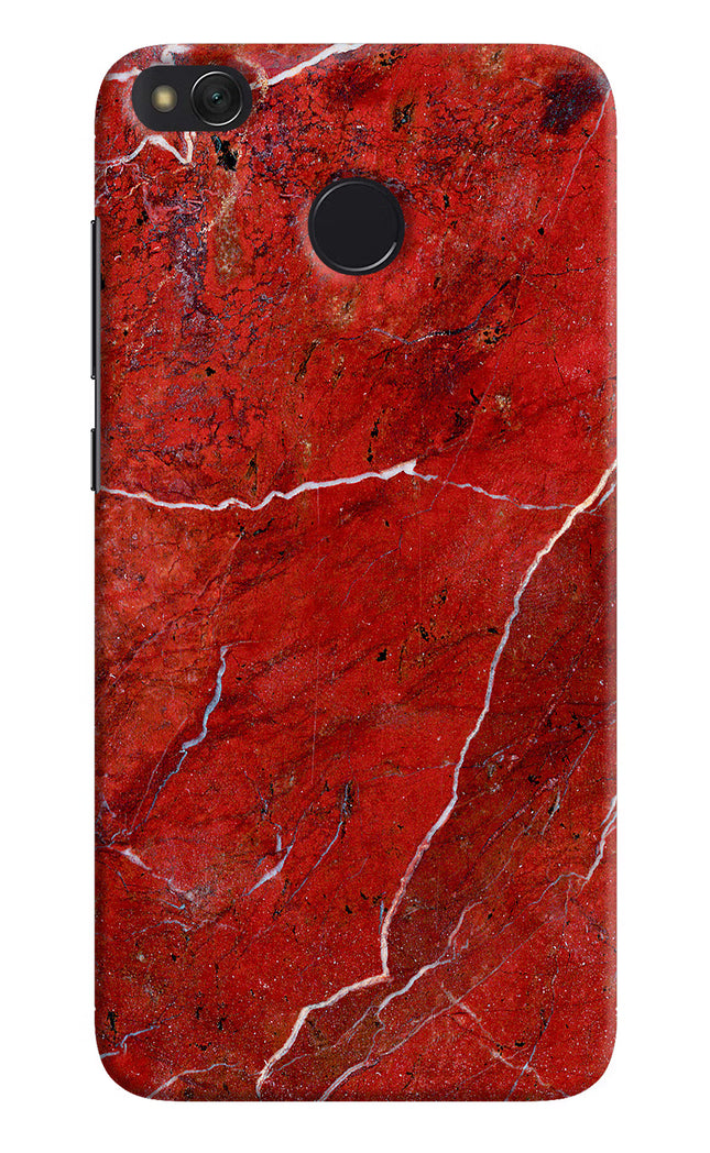 Red Marble Design Redmi 4 Hard Case Back Cover by Casekaro