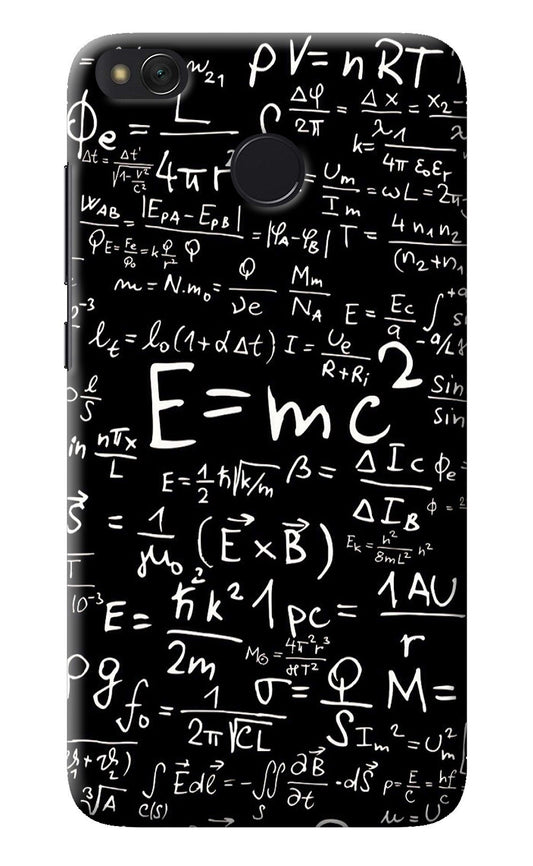 Physics Albert Einstein Formula Redmi 4 Back Cover