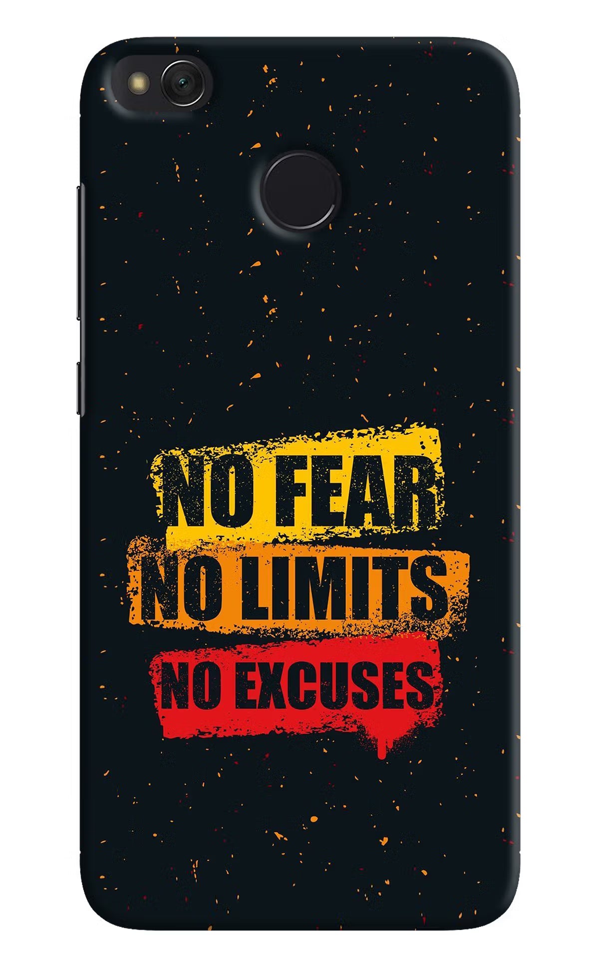 No Fear No Limits No Excuse Redmi 4 Hard Case Back Cover by Casekaro