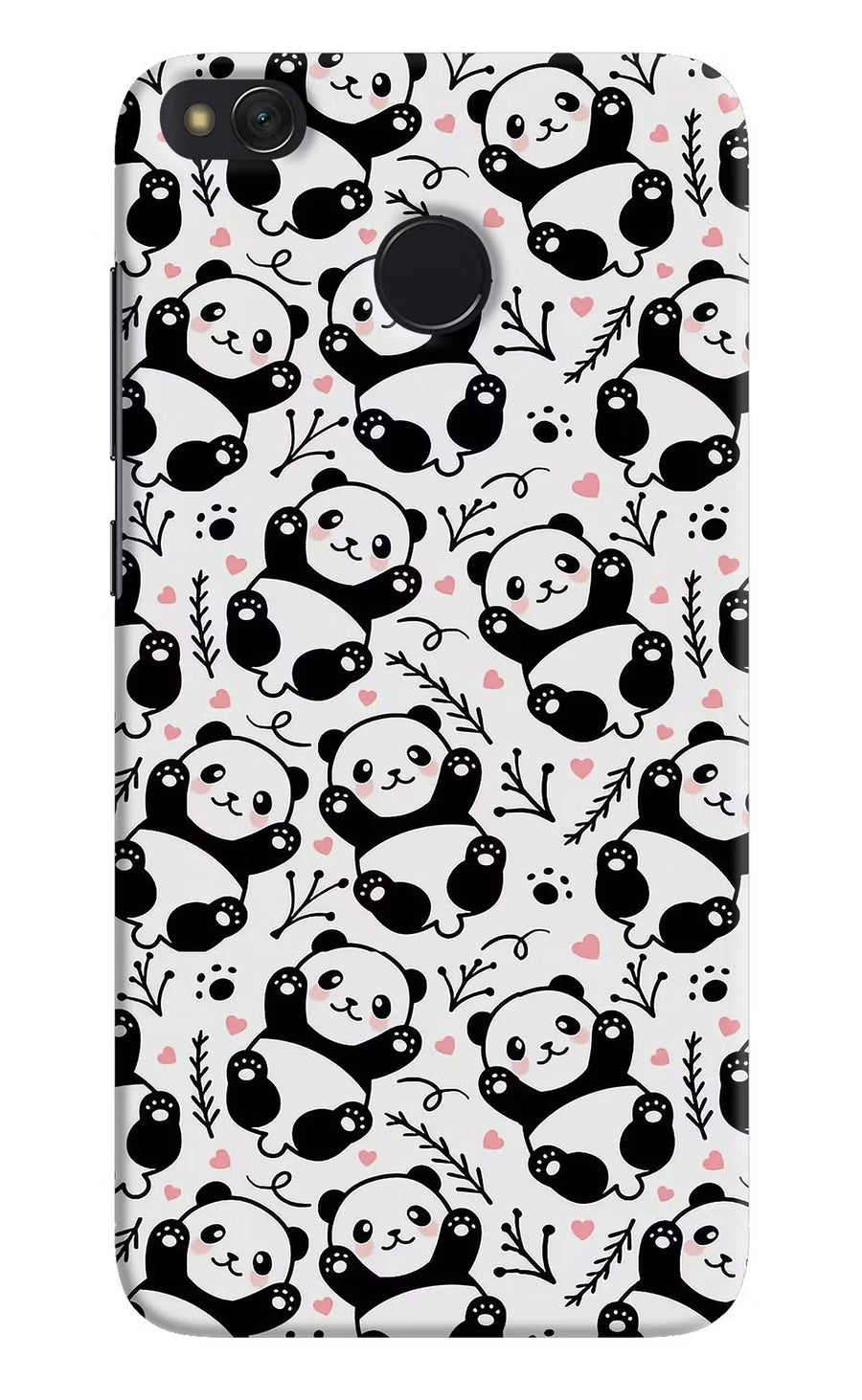 Cute Panda Redmi 4 Back Cover, Hard case