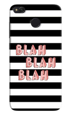 Blah Blah Blah Redmi 4 Hard Case Back Cover by Casekaro