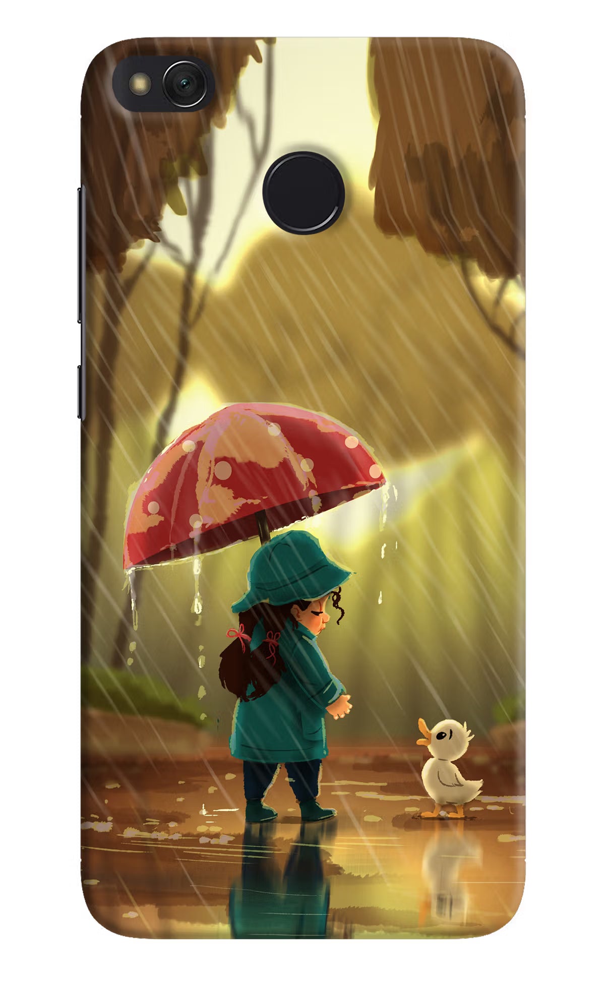Rainy Day Redmi 4 Hard Case Back Cover by Casekaro