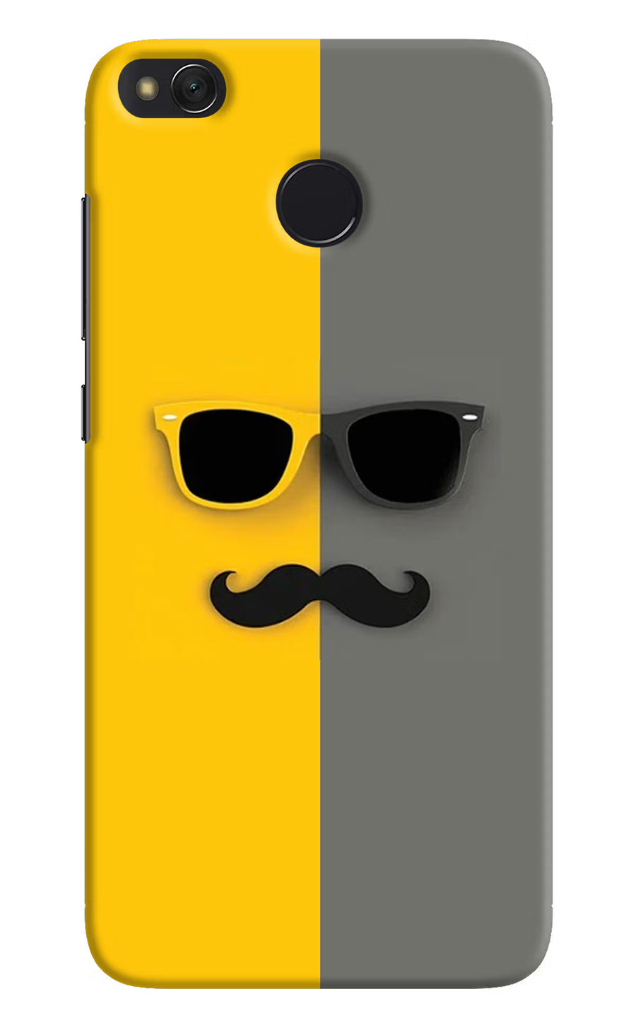 Sunglasses with Mustache Redmi 4 Back Cover, Hard case