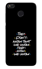 FRIENDS Dialogue Redmi 4 Hard Case Back Cover by Casekaro