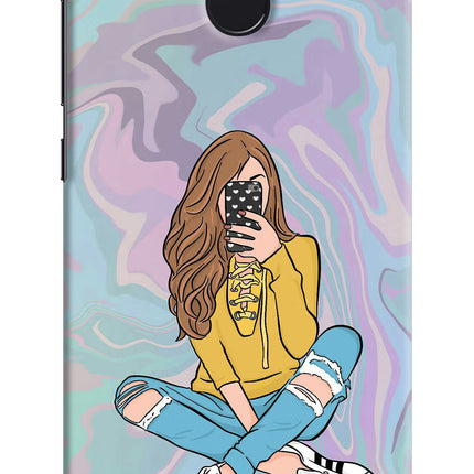 Selfie Girl Redmi 4 Hard Case Back Cover by Casekaro