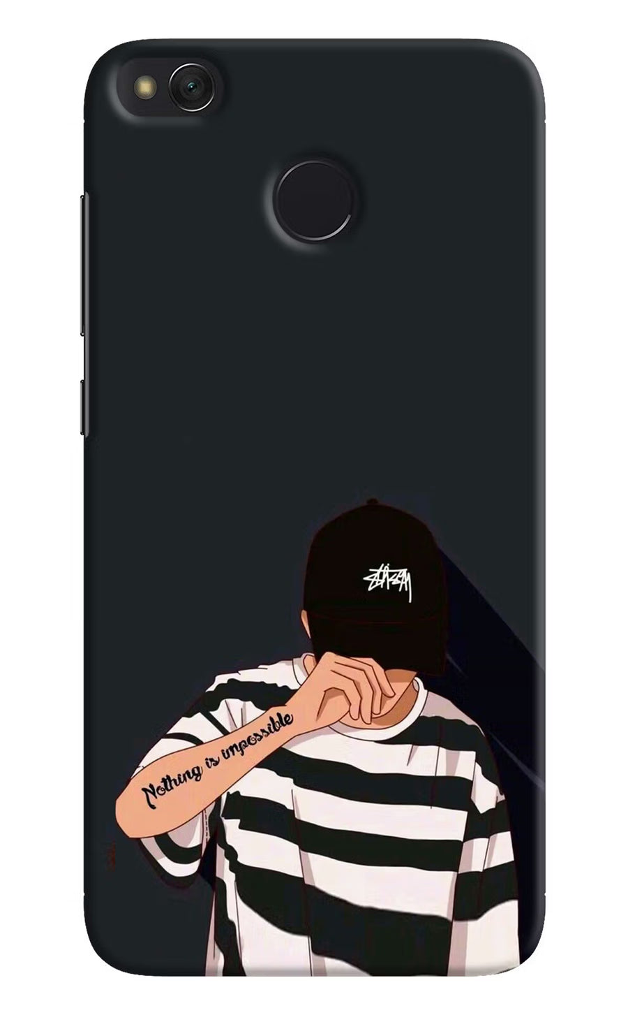 Aesthetic Boy Redmi 4 Back Cover, Hard case