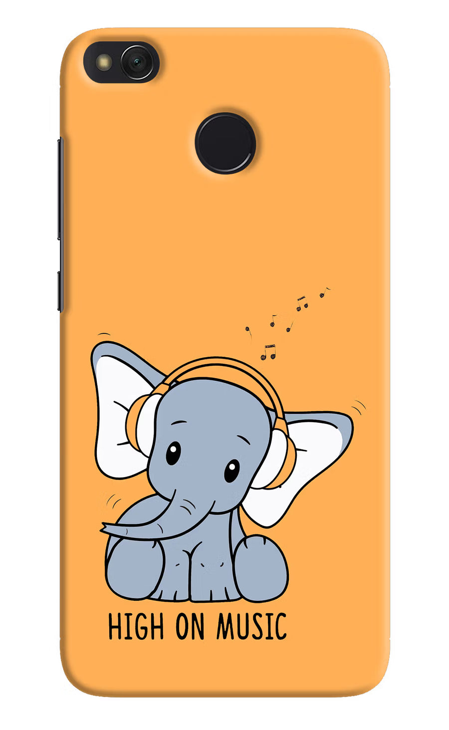 High On Music Redmi 4 Back Cover, Hard case