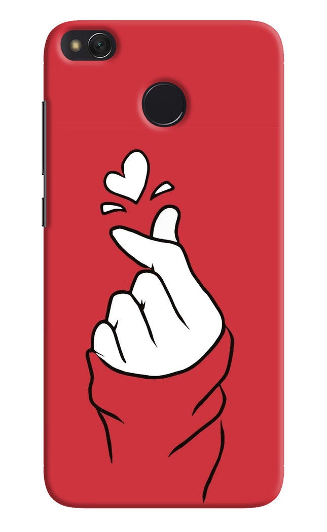 Korean Love Sign Redmi 4 Hard Case Back Cover by Casekaro