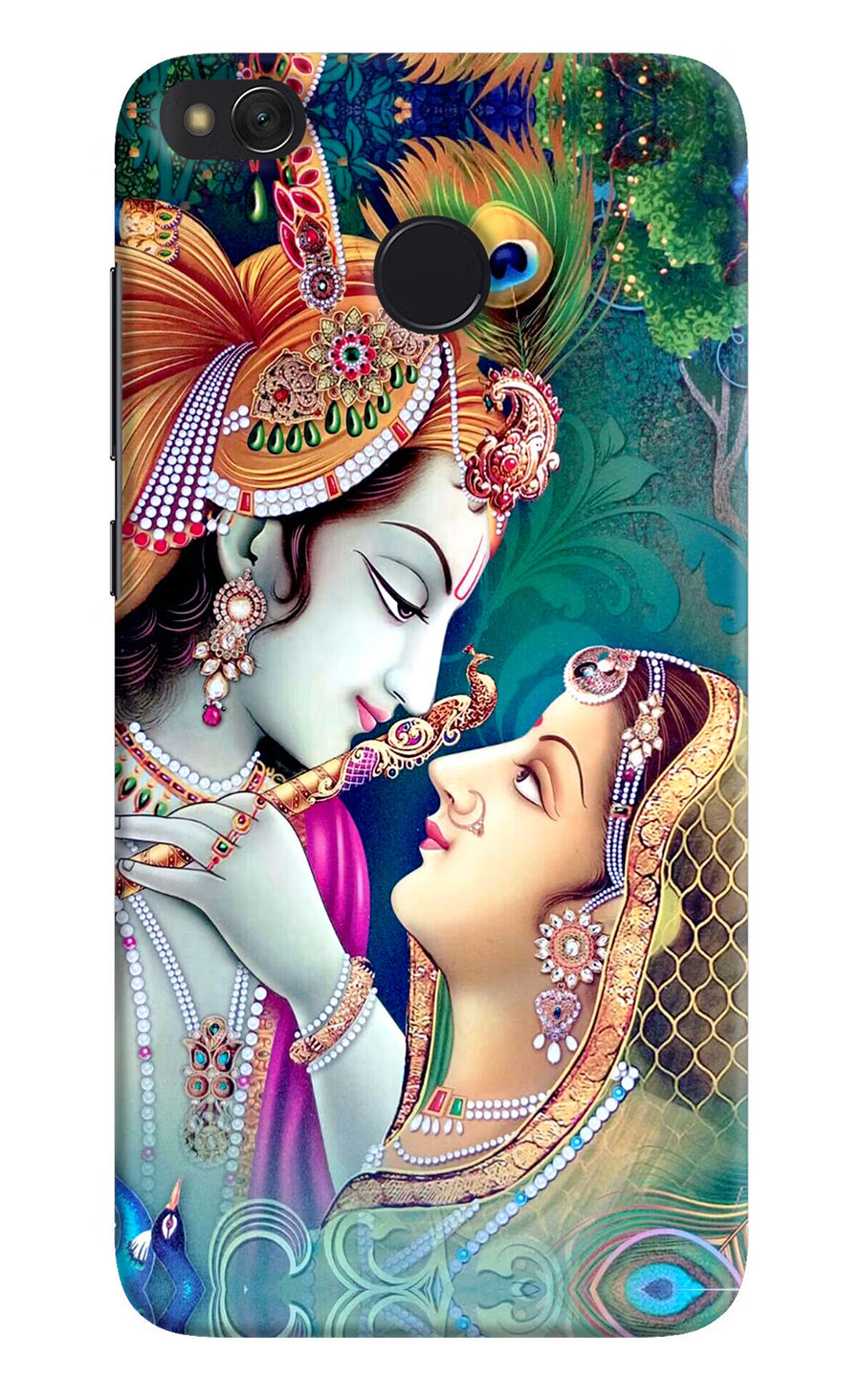 Lord Radha Krishna Redmi 4 Back Cover, Hard case