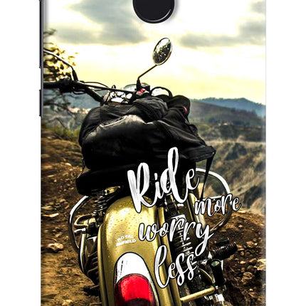Ride More Worry Less Redmi 4 Hard Case Back Cover by Casekaro