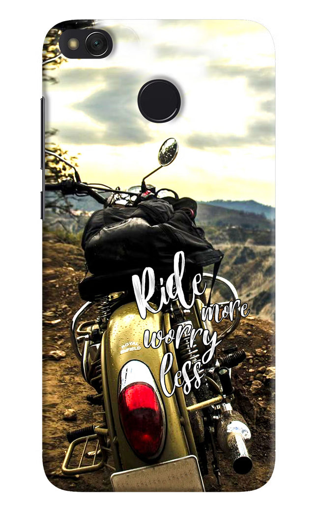 Ride More Worry Less Redmi 4 Hard Case Back Cover by Casekaro