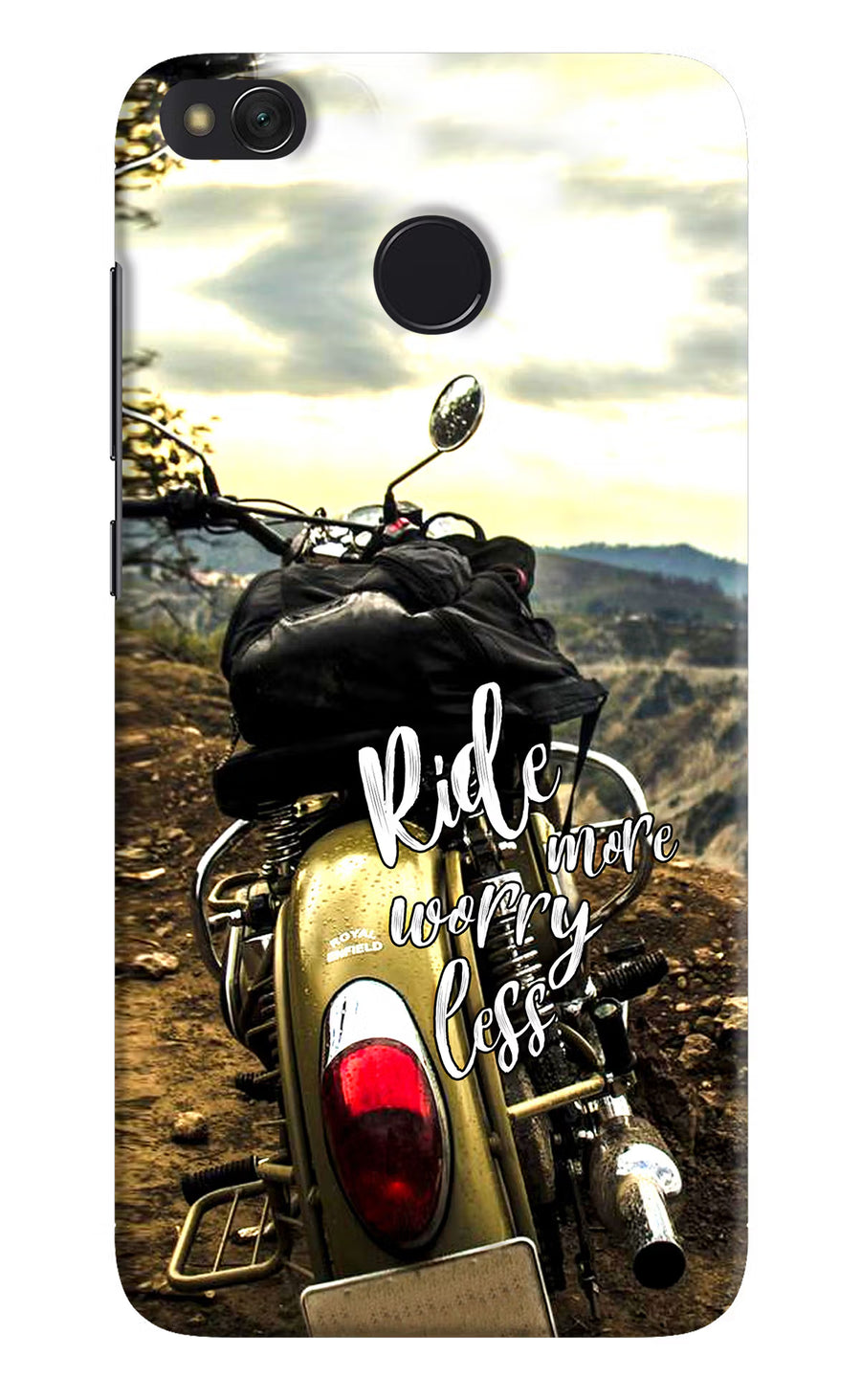 Ride More Worry Less Redmi 4 Back Cover, Hard case