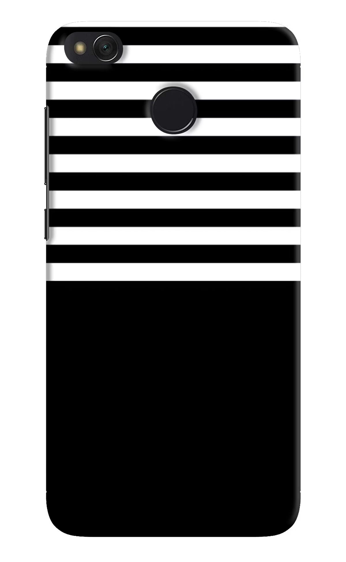 Black and White Print Redmi 4 Hard Case Back Cover by Casekaro