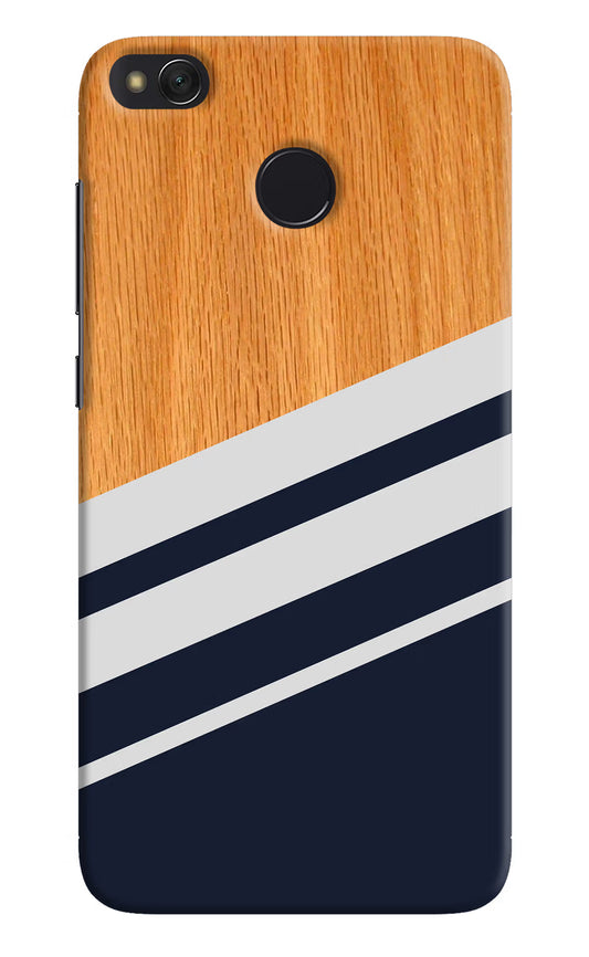 Blue and white wooden Redmi 4 Hard Case Back Cover by Casekaro