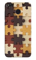 Wooden Puzzle Redmi 4 Hard Case Back Cover by Casekaro