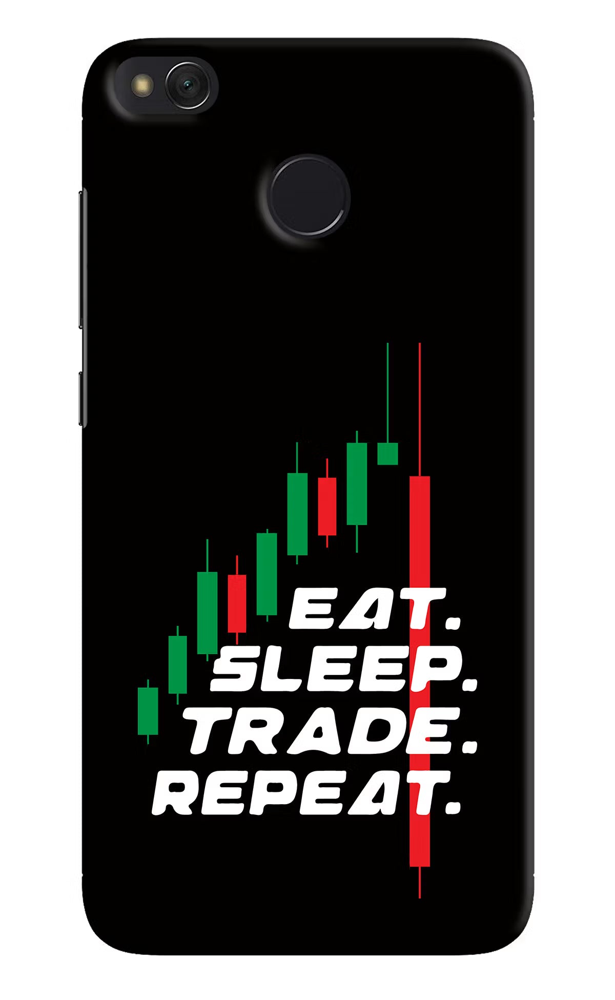 Eat Sleep Trade Repeat Redmi 4 Hard Case Back Cover by Casekaro
