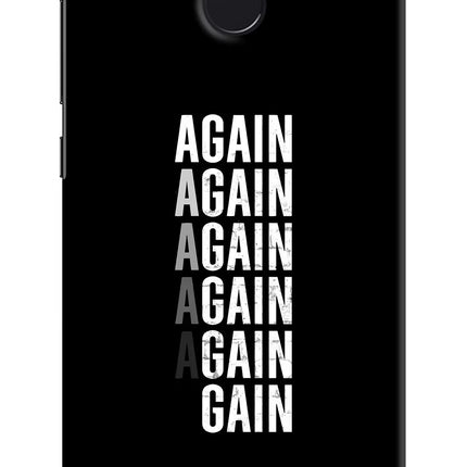 Again Again Gain Redmi 4 Hard Case Back Cover by Casekaro