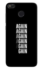 Again Again Gain Redmi 4 Hard Case Back Cover by Casekaro