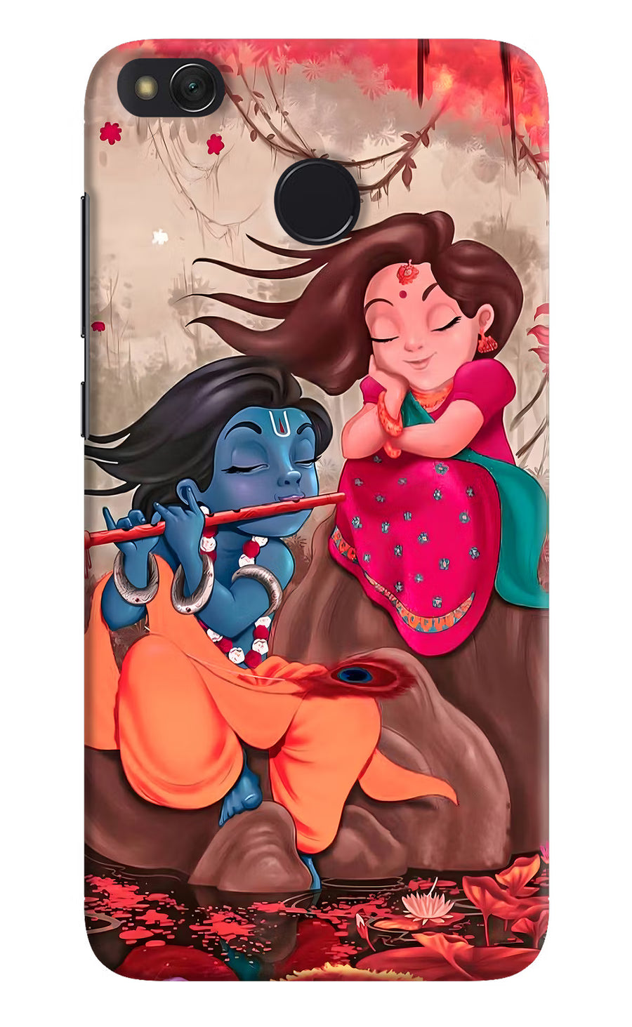 Radhe Krishna Redmi 4 Back Cover, Hard case