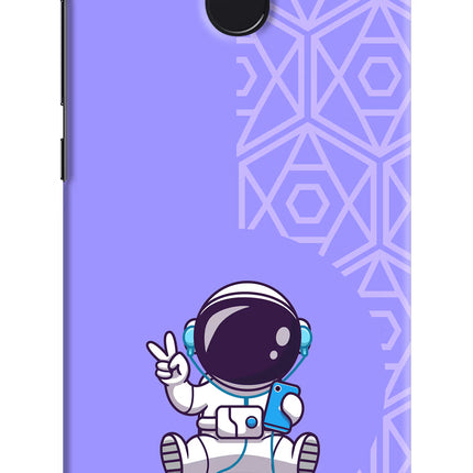 Cute Astronaut Chilling Redmi 4 Hard Case Back Cover by Casekaro