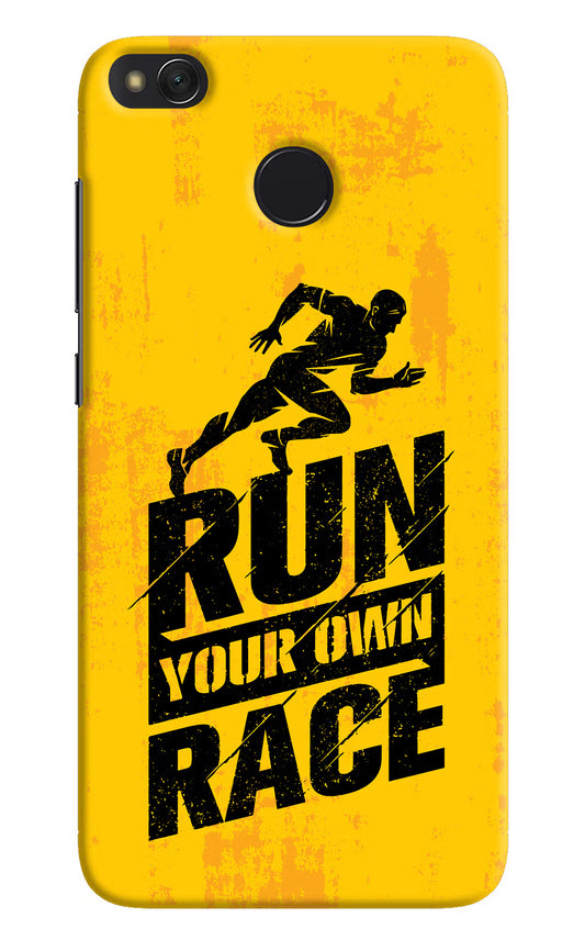 Run Your Own Race Redmi 4 Hard Case Back Cover by Casekaro