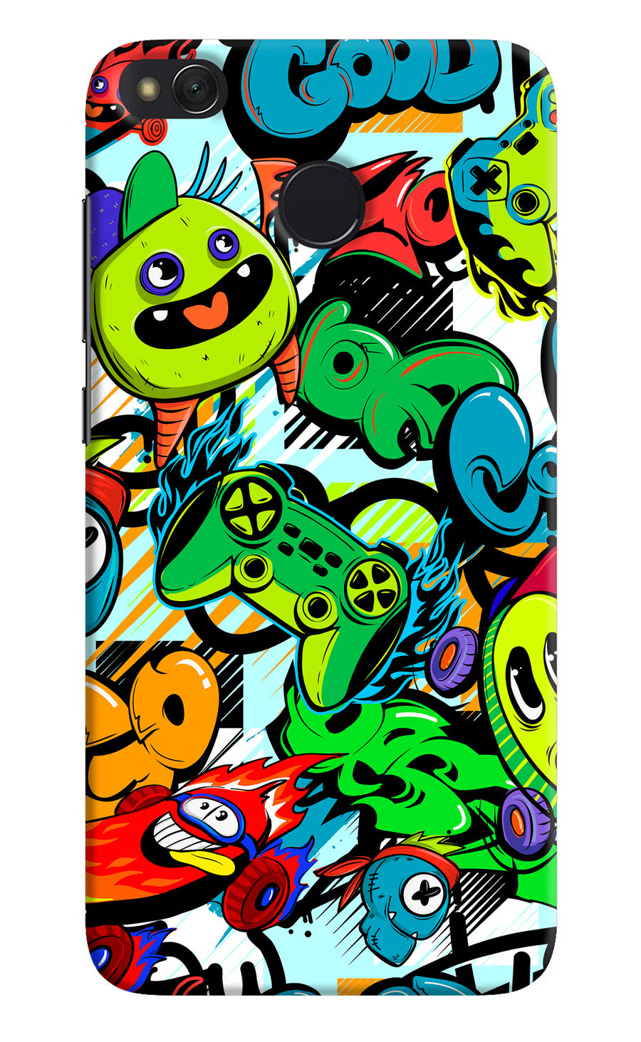 Game Doodle Redmi 4 Back Cover, Hard case