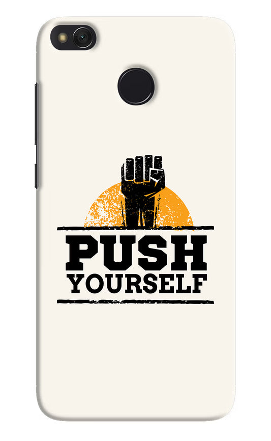 Push Yourself Redmi 4 Hard Case Back Cover by Casekaro
