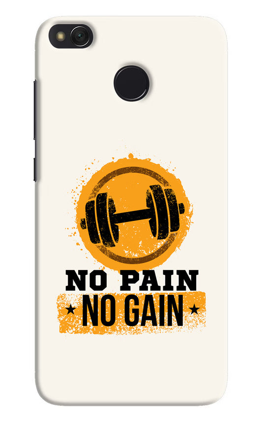 No Pain No Gain Redmi 4 Hard Case Back Cover by Casekaro