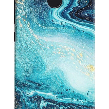 Blue Glitter Marble Redmi 4 Hard Case Back Cover by Casekaro