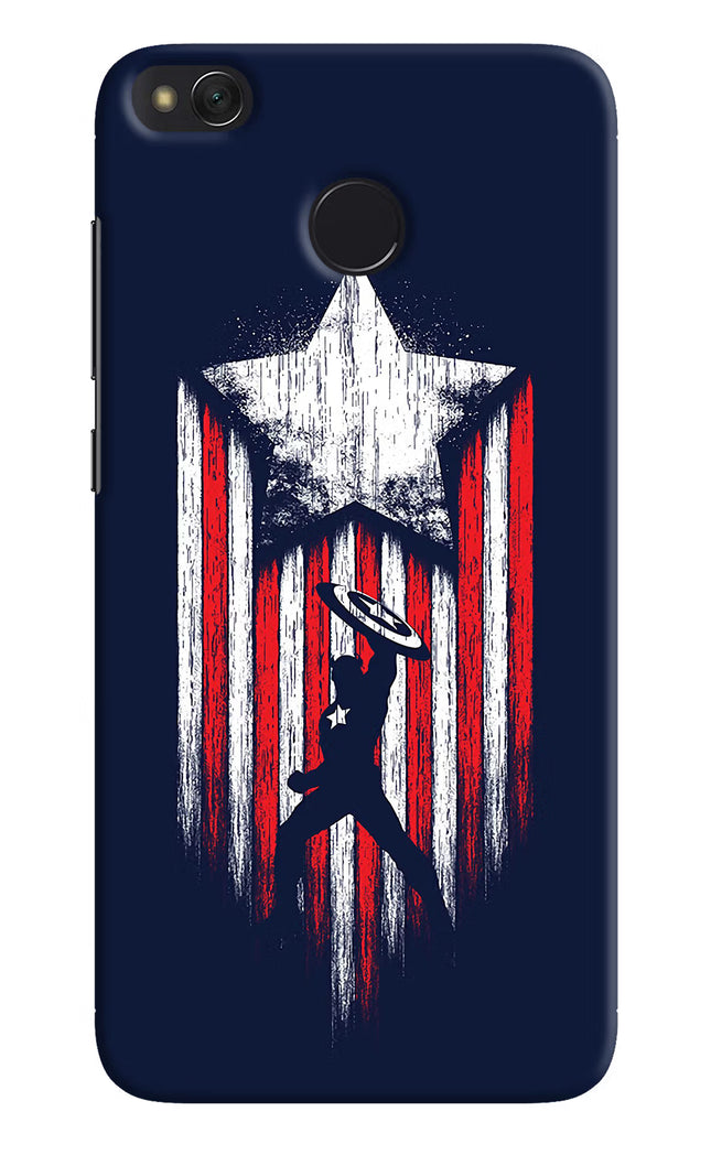 Captain America Marvel Art Redmi 4 Hard Case Back Cover by Casekaro