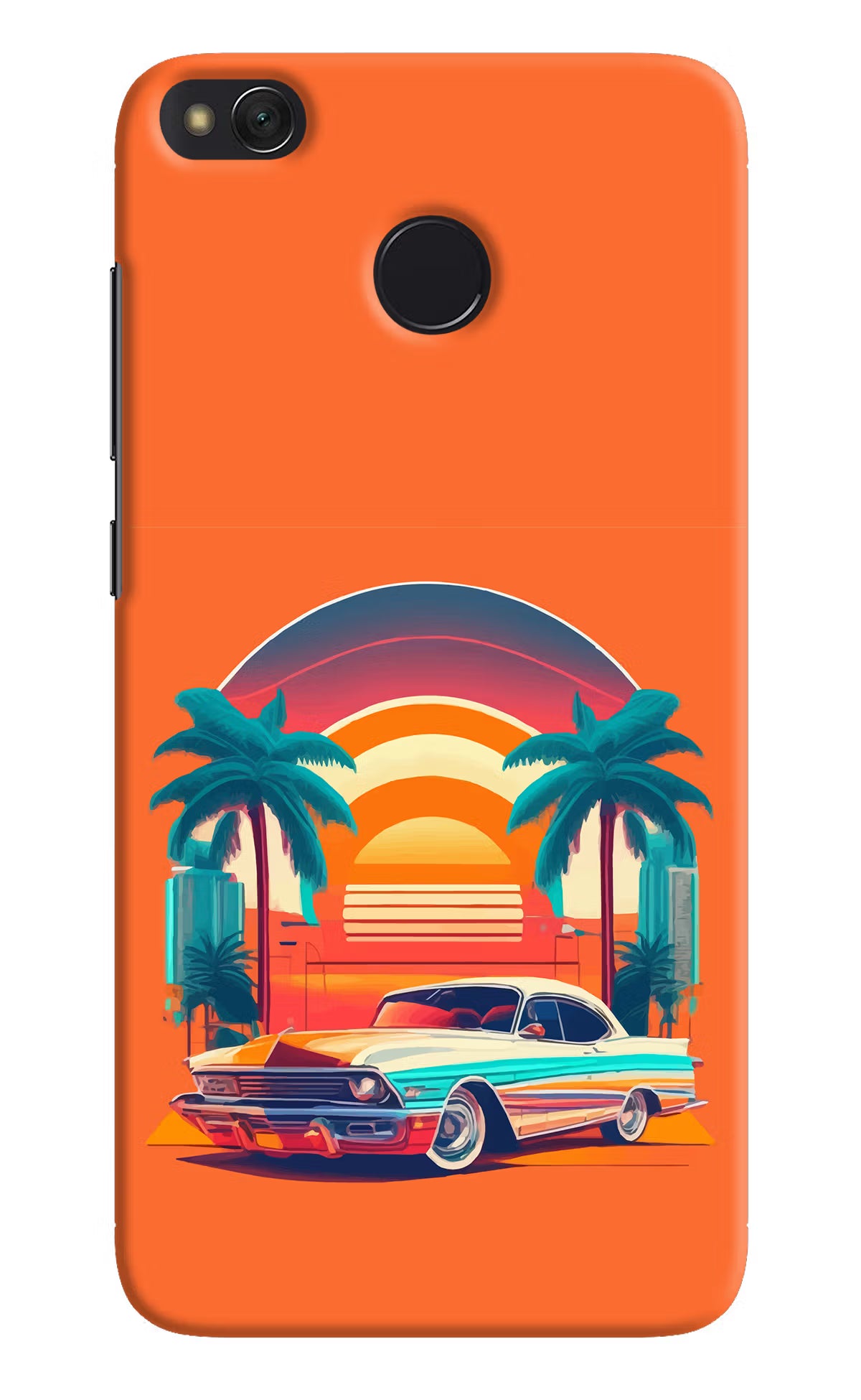 Palm Drive 80s Redmi 4 Hard Case Back Cover by Casekaro