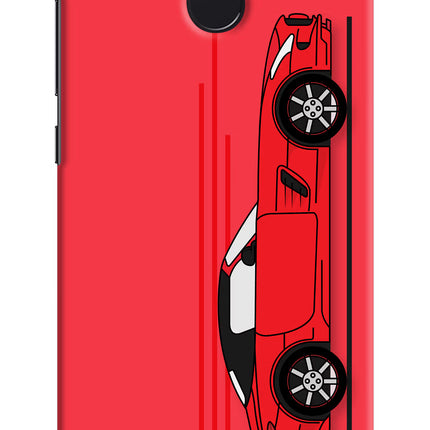 Red Velocity Redmi 4 Hard Case Back Cover by Casekaro