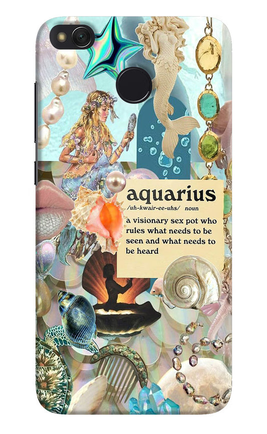 Aquarius Zodiac Redmi 4 Hard Case Back Cover by Casekaro