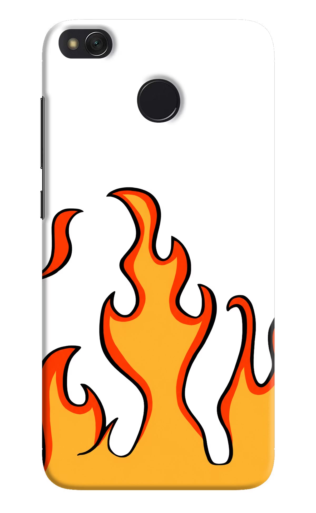 Fired Up – White Redmi 4 Hard Case Back Cover by Casekaro