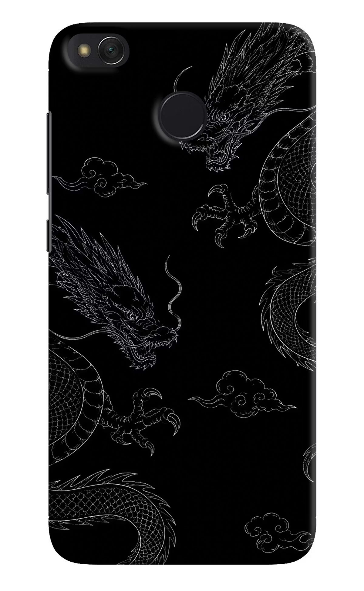 Twin Dragons Redmi 4 Hard Case Back Cover by Casekaro