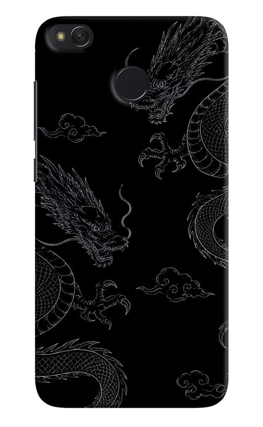 Twin Dragons Redmi 4 Hard Case Back Cover by Casekaro