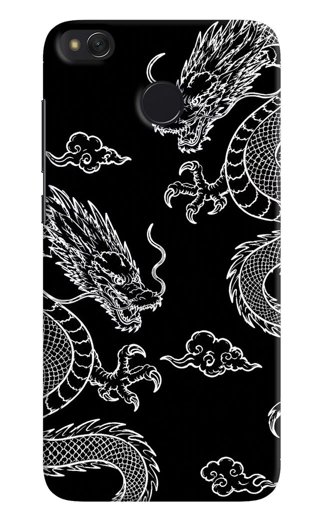 Twin Dragons Redmi 4 Hard Case Back Cover by Casekaro