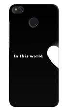 This World Redmi 4 Hard Case Back Cover by Casekaro