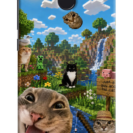 Minecraft Cat Chaos Redmi 4 Hard Case Back Cover by Casekaro