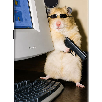 Hacker Hamster Redmi 4 Hard Case Back Cover by Casekaro
