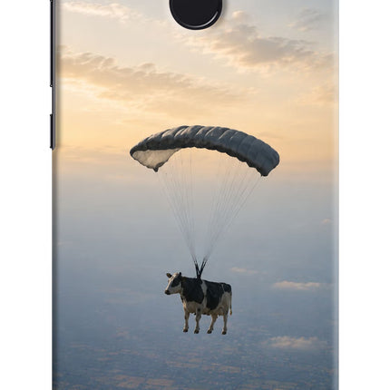 Skydiving Cow Redmi 4 Hard Case Back Cover by Casekaro