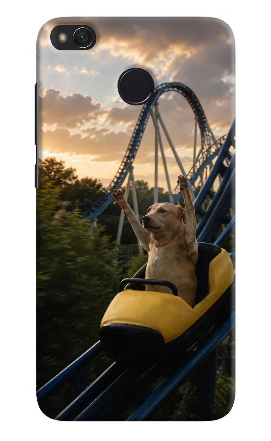 Rollercoaster Dog Redmi 4 Back Cover, Hard case