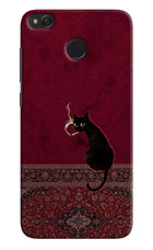 Midnight Cat Redmi 4 Hard Case Back Cover by Casekaro