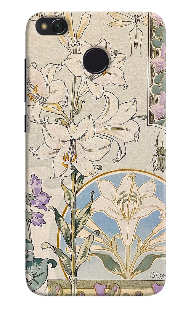 White Lily Redmi 4 Hard Case Back Cover by Casekaro