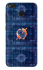 Koi Blue Redmi 4 Hard Case Back Cover by Casekaro