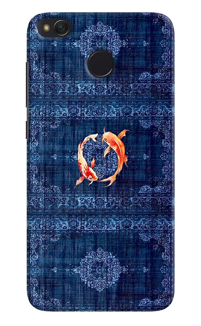 Koi Blue Redmi 4 Hard Case Back Cover by Casekaro