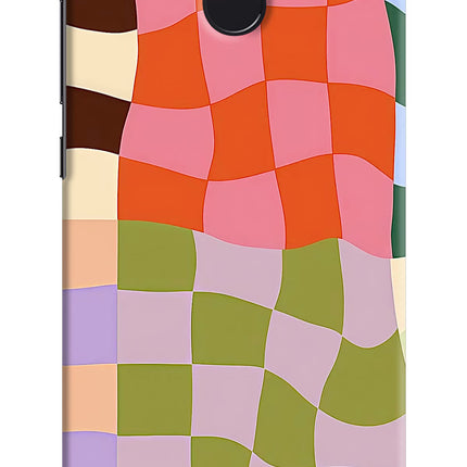 Wavy Grid Redmi 4 Hard Case Back Cover by Casekaro
