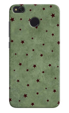 Green Stars Redmi 4 Hard Case Back Cover by Casekaro