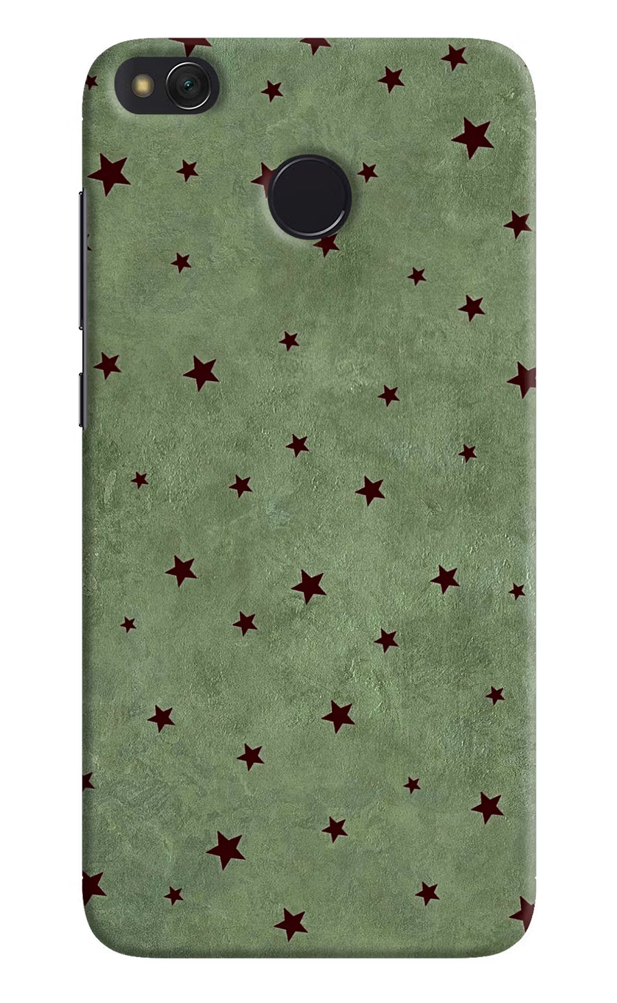 Green Stars Redmi 4 Back Cover, Hard case
